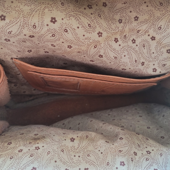 Hand Tooled Leather Mini Backpack Embossed Western Bag - Picture 6 of 7